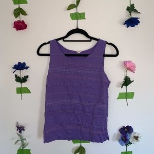 J Crew Purple Tank